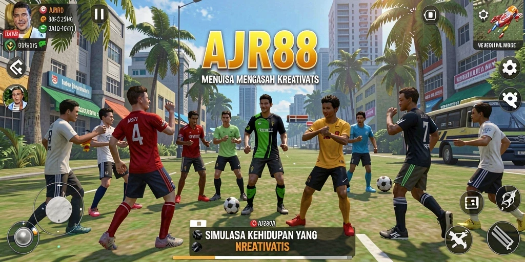 Tampilan gameplay AJR88 dengan karakter dan desain yang menarik.