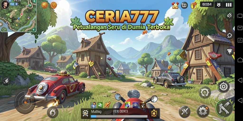 Tampilan gameplay CERIA777 yang penuh petualangan Open World.