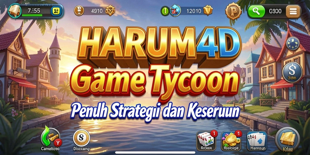 Screenshot menunjukkan momen seru dalam mengelola usaha di HARUM4D.