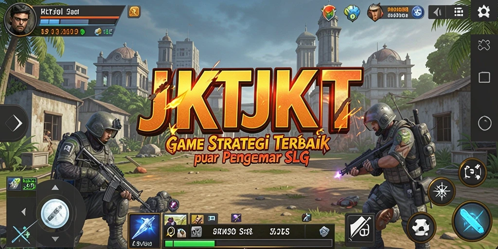 Screenshot menampilkan pertempuran epik dalam permainan SLG.