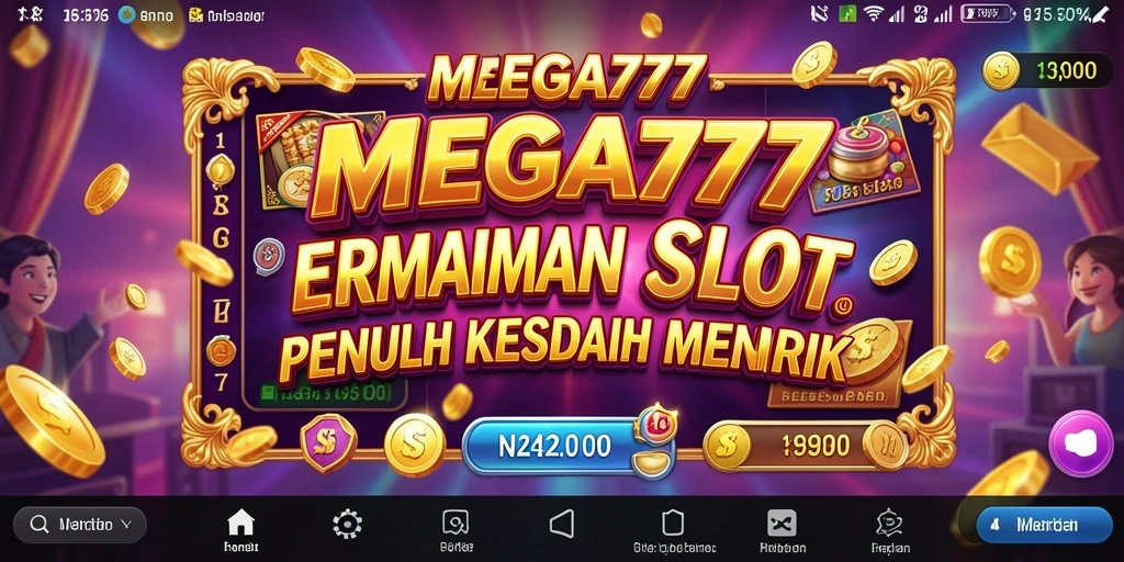 Gameplay seru MEGA777 dengan grafis menawan dan berbagai pilihan slot.