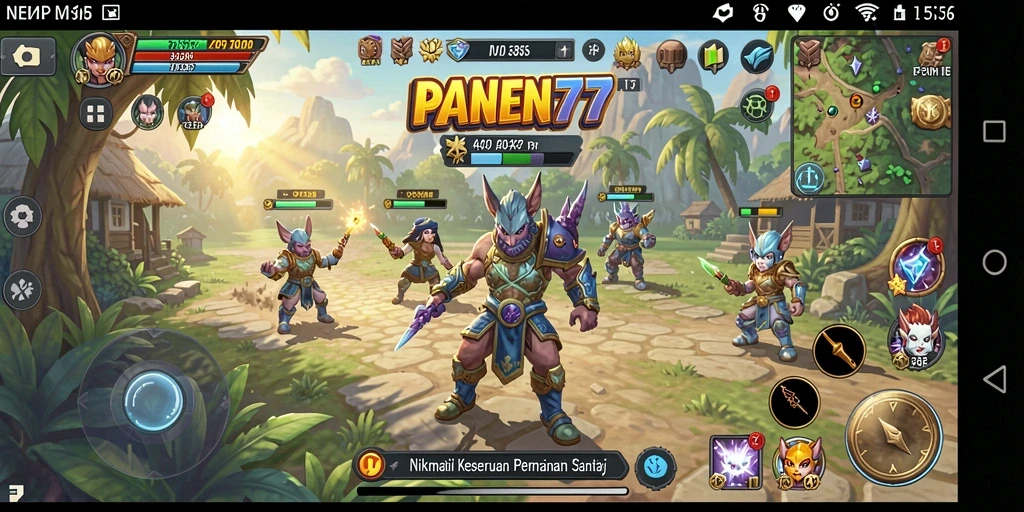 Screenshot gameplay PANEN77 dengan elemen casual yang menarik.