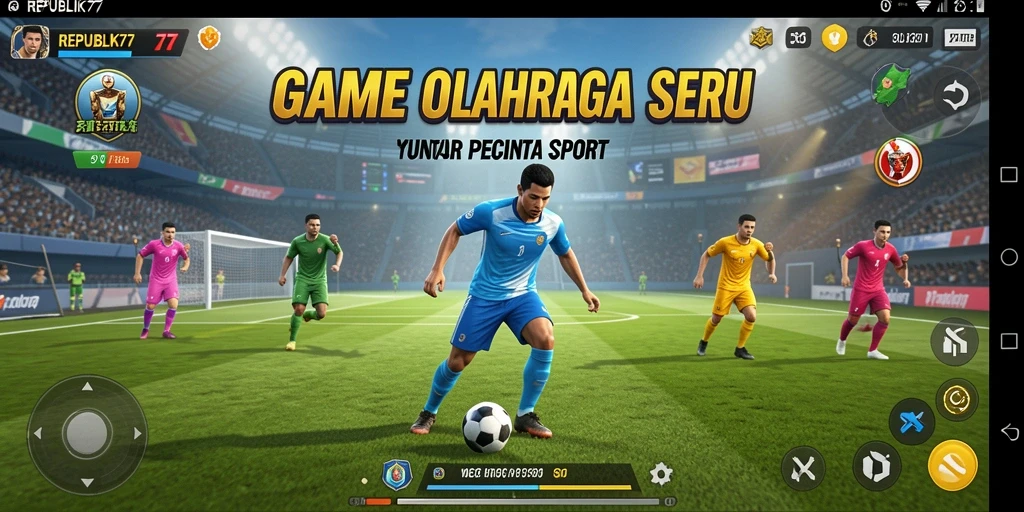 Tampilan gameplay seru dan menegangkan dari REPUBLIK77.