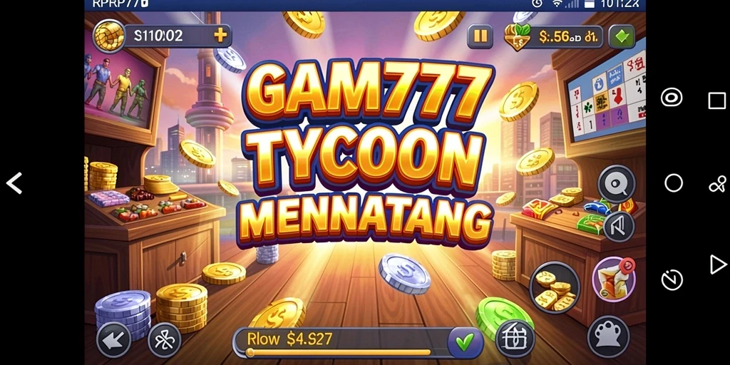 Screenshot gameplay RPRP777 dengan tampilan manajemen Tycoon yang seru.