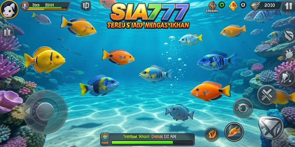 Tampilan gameplay SIA777 yang menarik dengan ikan beragam.