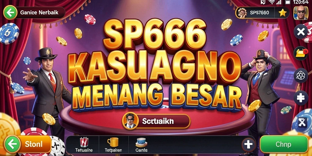 Screenshot gameplay SP666 dengan tampilan kasino yang mengesankan.