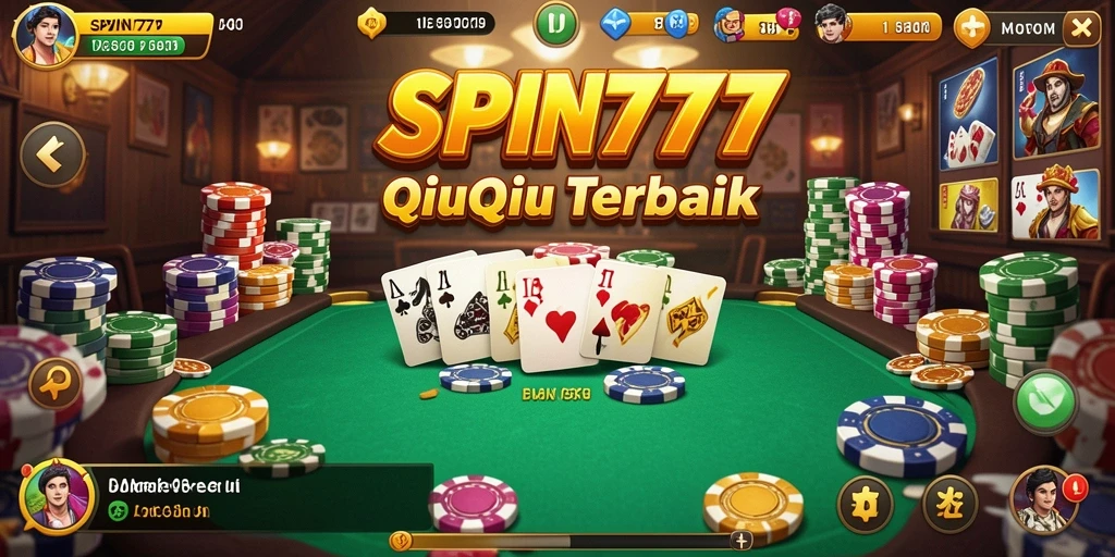Tampilan gameplay QiuQiu seru di SPIN777.