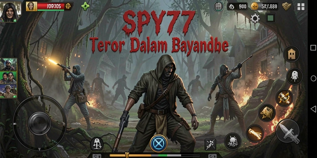 Gameplay SPY77 yang menegangkan dan menyeramkan.