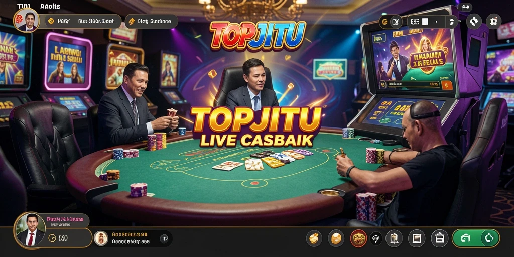Tampilan gameplay Live Casino yang mengasyikkan di TOPJITU.