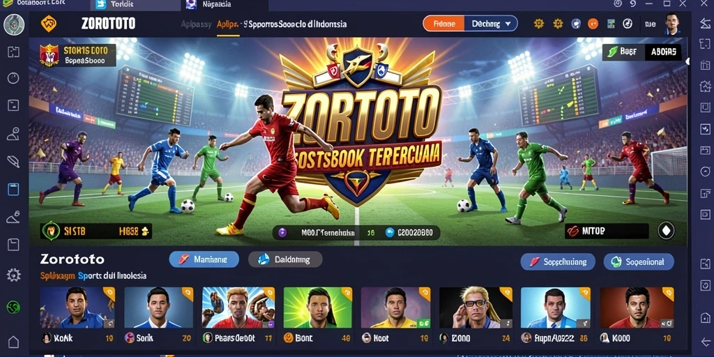 Tampilan gameplay yang menarik dari aplikasi Sportsbook ZOROTOTO.
